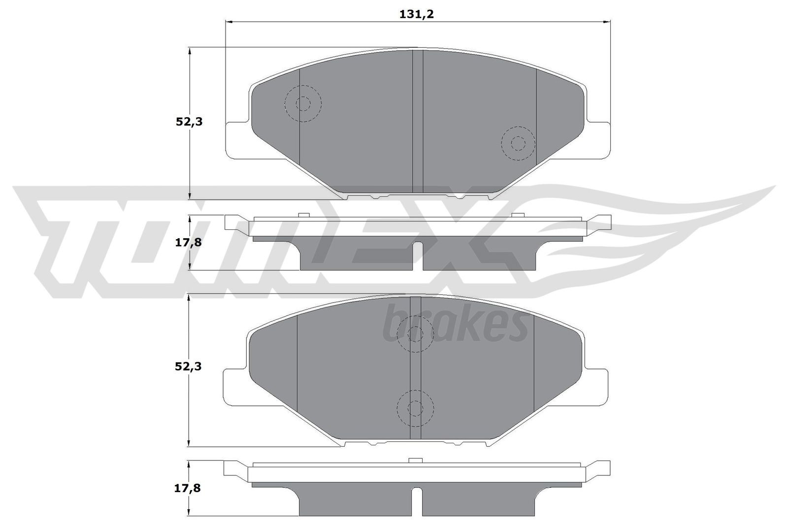 TOMEX Brakes Bremsbelagsatz, Scheibenbremse